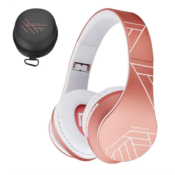 Casti POWERLOCUS P2 Wireless Over-Ear Rose Gold