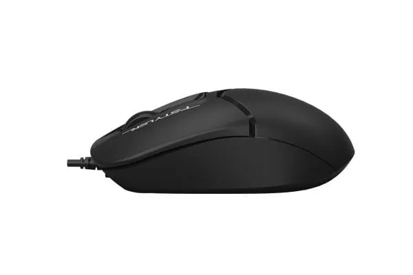 Mouse A4TECH FM12 Cu Fir USB 1600 DPI Negru - imagine 2