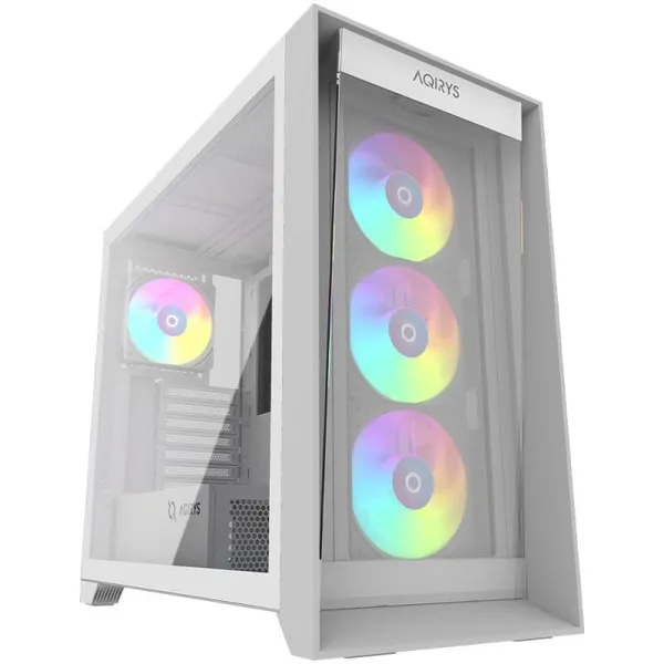 Carcasă AQIRYS XO-1 Mid Tower ARGB Alb