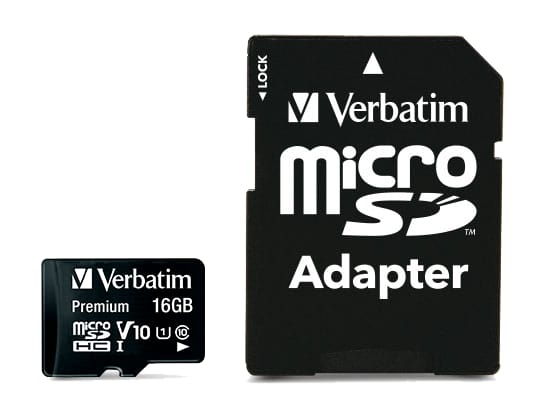 Card de memorie SD VERBATIM 16GB Clasa 10 cu adaptor 44082