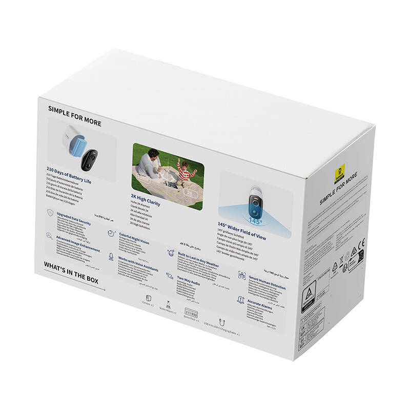 Cameră de exterior BASEUS N1 Alb - imagine 5