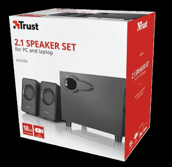 Sistem Audio 2.1 TRUST Avora 9W Negru TR-20442 - imagine 6