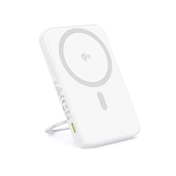 Baterie Externă BASEUS PicoGo Qi2 Magnetic 5000mAh Alb