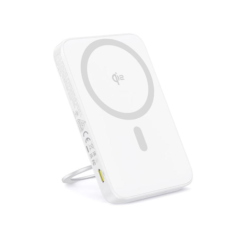 Baterie Externă BASEUS PicoGo Qi2 Magnetic 5000mAh Alb