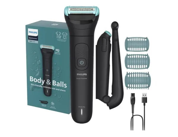 Aparat de Ras și Tuns Corporal PHILIPS BG5480/15 Sită Metalică Hipoalergenică - imagine 1