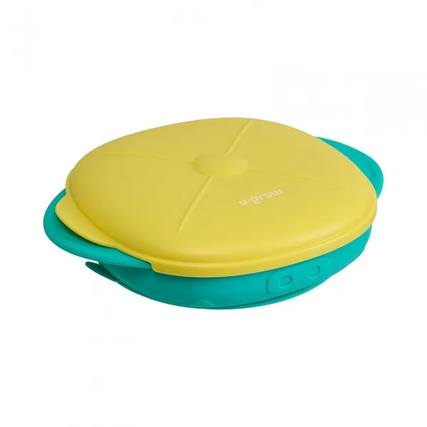 Farfurie U-GROW Silicon cu Capac Galbenă UG-239YE