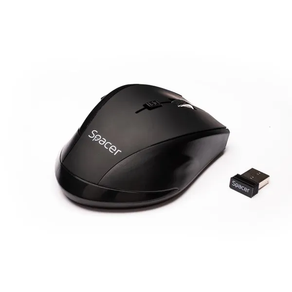 Mouse SPACER SPMO-W02 Wireless 2.4 GHz Negru - imagine 3