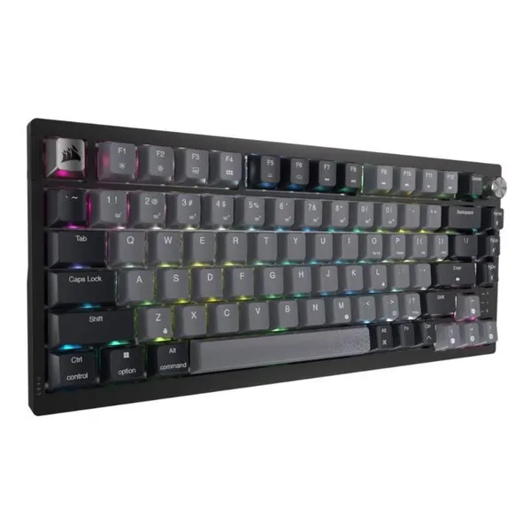 Tastatură Gaming CORSAIR K65 PLUS Wireless RGB Mecanică 75% Negru - imagine 2