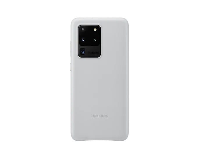 Husă SAMSUNG Galaxy S20 Ultra Piele Gri EF-VG988LSEGEU