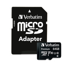 Card de memorie VERBATIM microSDXC 64GB Class 10 44084