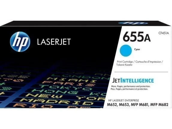 Toner Original HP 655A CF451A Cyan 10.500 Pagini