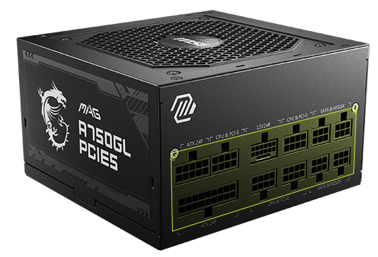 Sursă PC MSI MAG A750GL PCIE5 750W 80+ Gold ATX - imagine 2