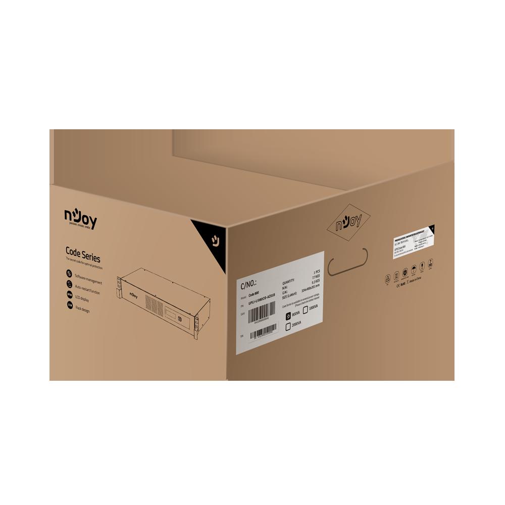 UPS NJOY Code 800 800VA/480W LCD USB AVR - imagine 4