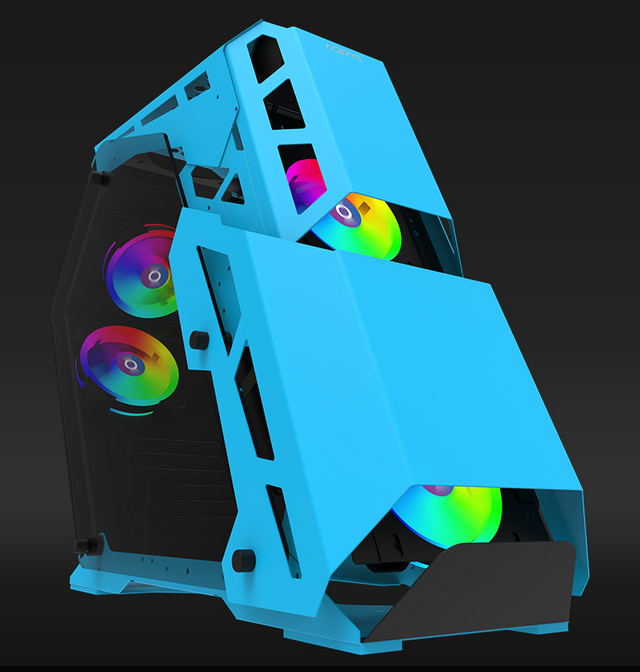 Carcasă PC AQIRYS Procyon Mid Tower Albastru