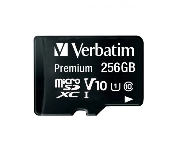 Card memorie VERBATIM 44087 256GB Clasa 10 Adaptor inclus