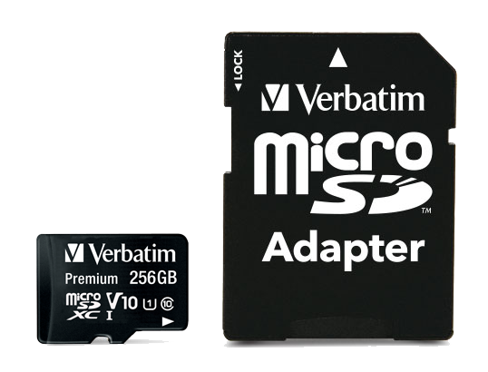 Card memorie VERBATIM 44087 256GB Clasa 10 Adaptor inclus - imagine 2