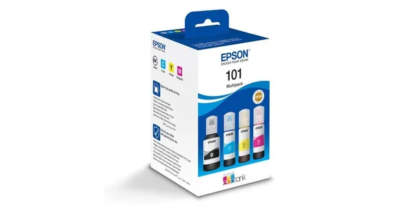 Combo-Pack Cerneală EPSON 101 CMYK 70mlx3+127mlx1 C13T03V64A