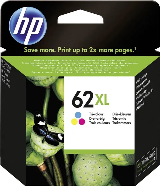 Cartuș Cerneală HP 62XL Color 11.5 ml Original C2P07AE - imagine 2