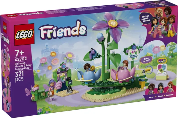 Set Construcție LEGO 42702 Floare Rotitoare și Ceașcă Zâne - imagine 3