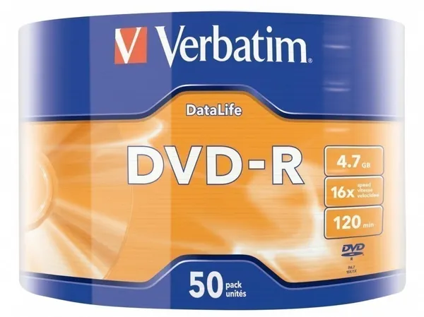 Disc DVD-R VERBATIM Matt Silver 4.7GB 16x 50 buc 43791