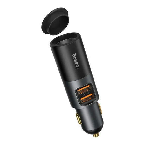 Încărcător Auto BASEUS CCBT-D0G Share Together 2xUSB 120W Gri - imagine 2