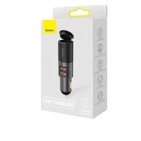 Încărcător Auto BASEUS CCBT-D0G Share Together 2xUSB 120W Gri - imagine 5