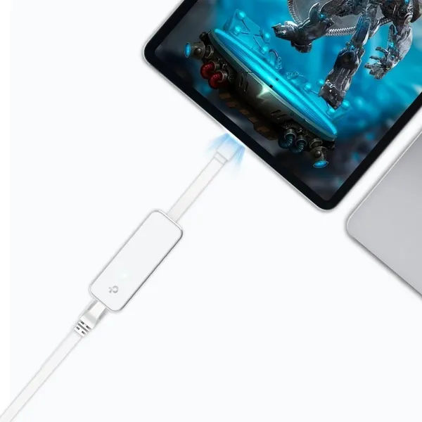 Adaptor Rețea TP-LINK UE300C USB-C la Gigabit Alb - imagine 4
