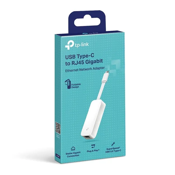 Adaptor Rețea TP-LINK UE300C USB-C la Gigabit Alb - imagine 7