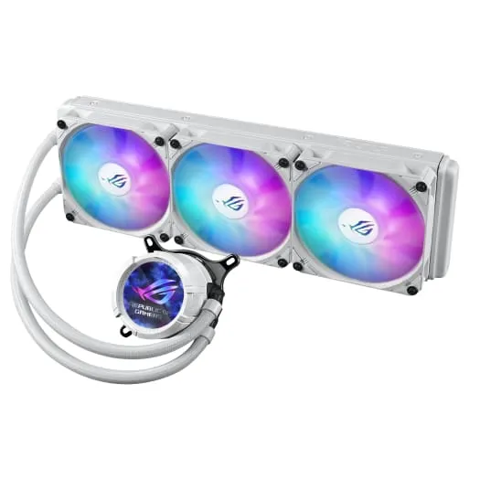 Cooler Procesor ASUS ROG Strix LC III 360 ARGB White Edition Lichid 3 Ventilatoare 120 mm