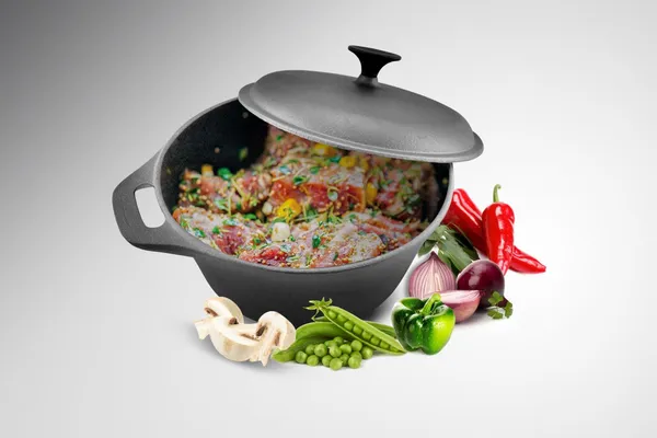 Semioală Fontă HEINNER Cooking 3.8L cu Capac 24cm - imagine 5