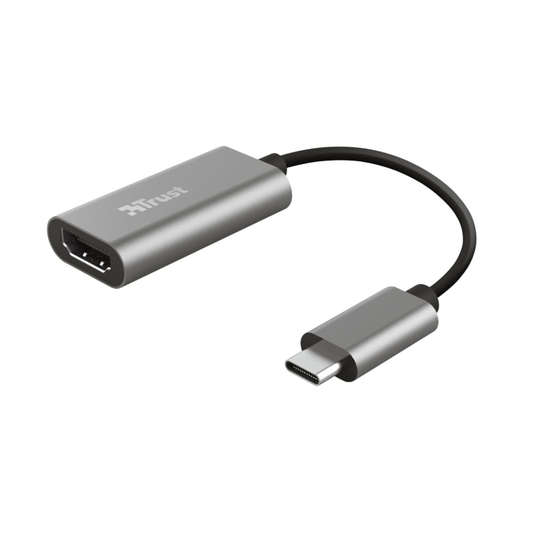 Adaptor TRUST Dalyx USB-C to HDMI Argintiu 4K UHD TR-23774