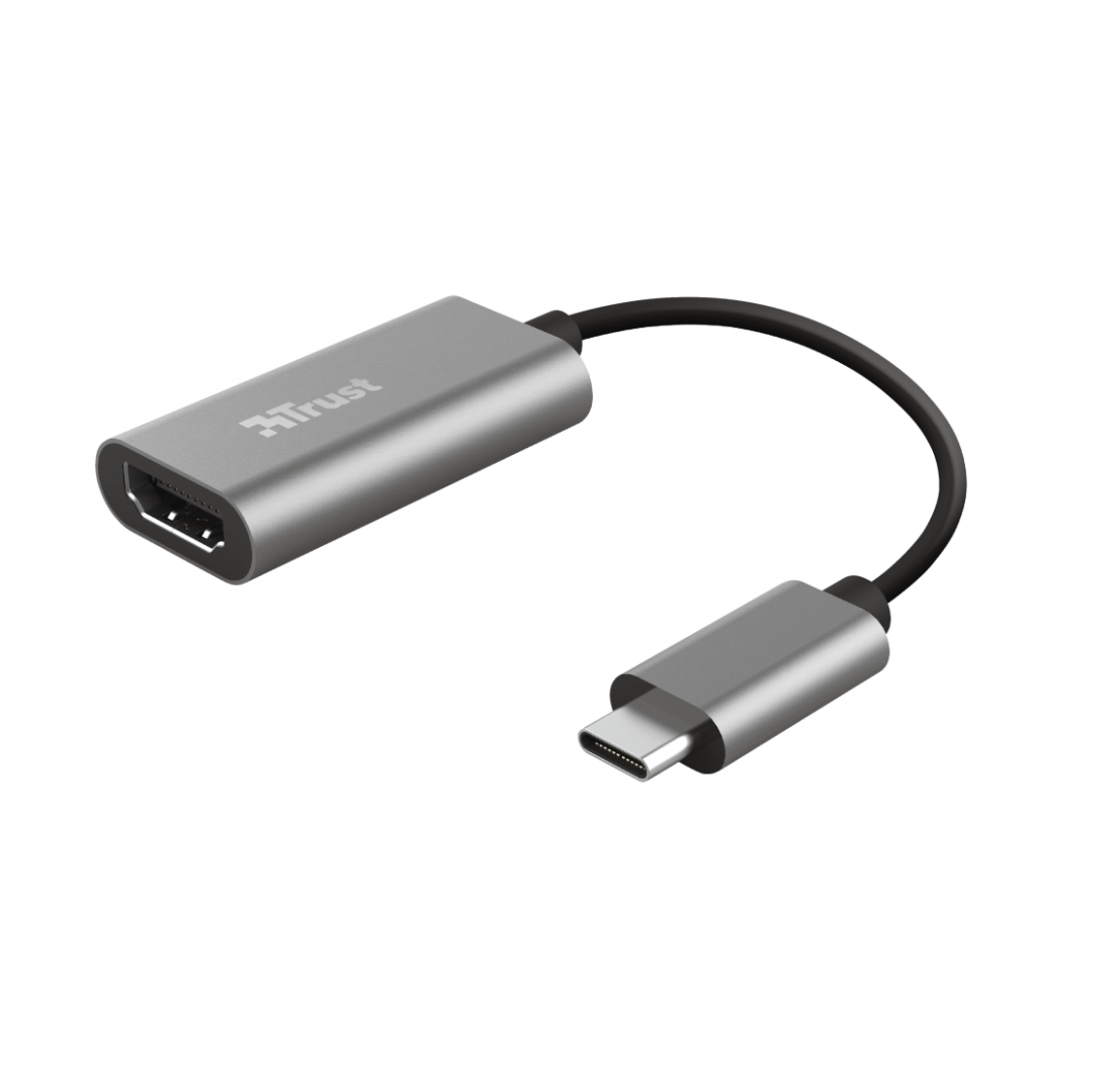 Adaptor TRUST Dalyx USB-C to HDMI Silver TR-23774
