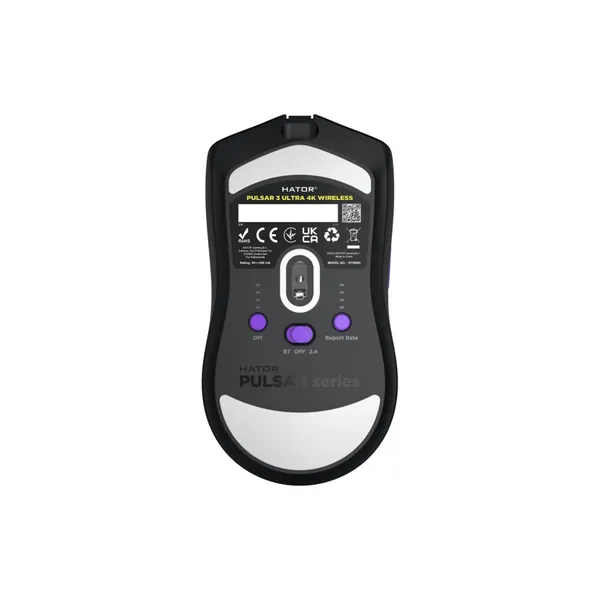 Mouse Gaming HATOR Pulsar 3 ULTRA 8K+4K Wireless Negru - imagine 5