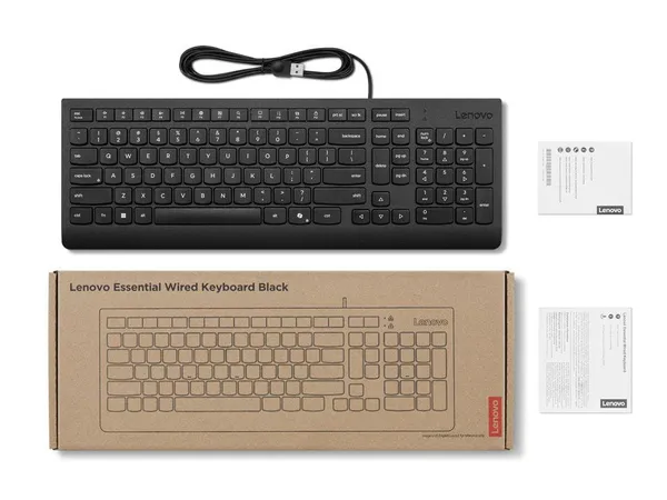 Tastatură LENOVO Essential USB Negru 4Y41R64672 - imagine 3
