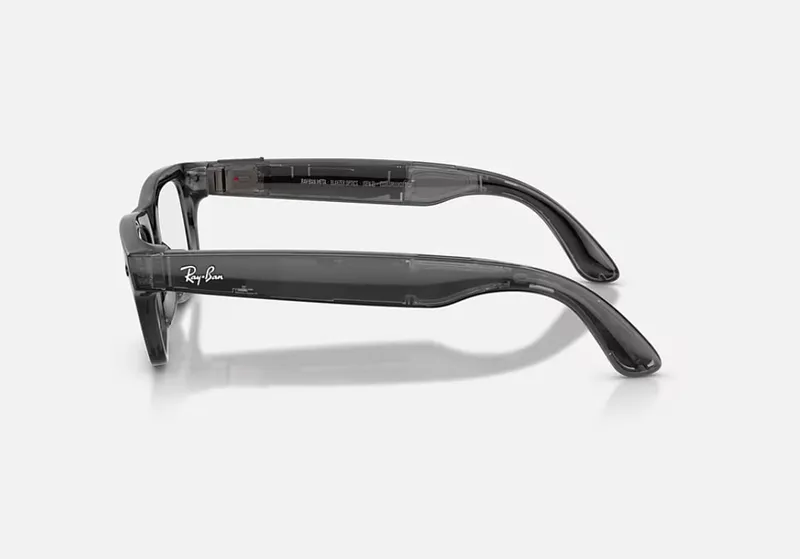 Ochelari Smart RAY-BAN Meta Blayzer Optics Gen 2 Negru Transparent Lucios RW7001 8526 54 - imagine 3