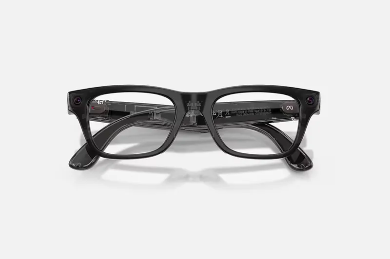 Ochelari Smart RAY-BAN Meta Blayzer Optics Gen 2 Negru Transparent Lucios RW7001 8526 54 - imagine 5