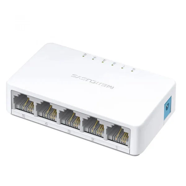 Switch MERCUSYS MS105 5 Porturi 10/100 Mbps Alb - imagine 3