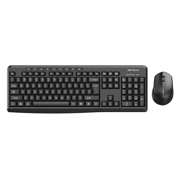 Kit Tastatură și Mouse SERIOUX Wireless 2.4G Negru SRXK-SKIT706W