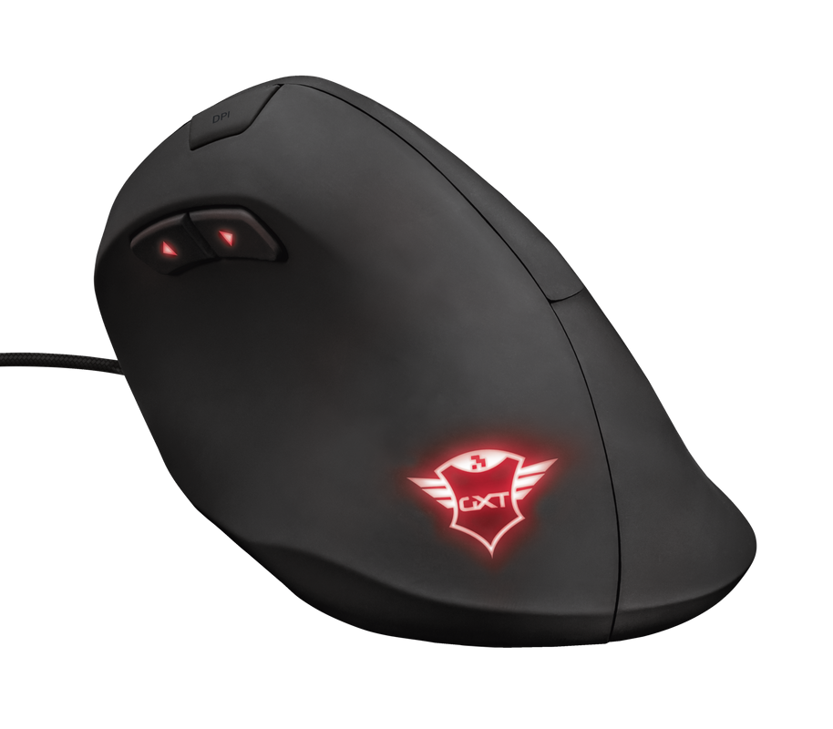 Mouse TRUST GXT 144 REXX 10000 DPI Negru - imagine 4