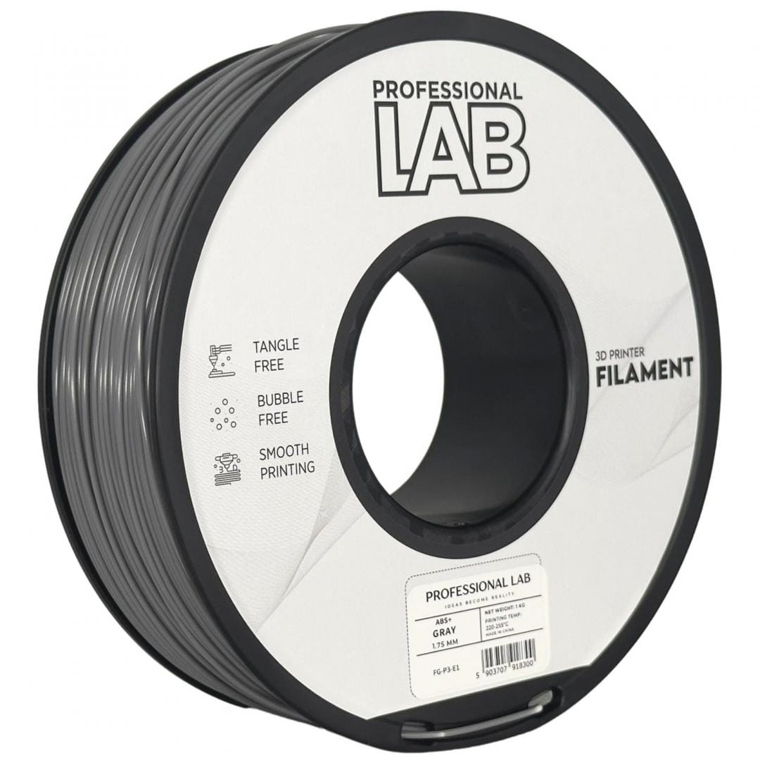 Filament 3D PROFESSIONAL LAB ABS+ 1.75 mm Gri 1 kg