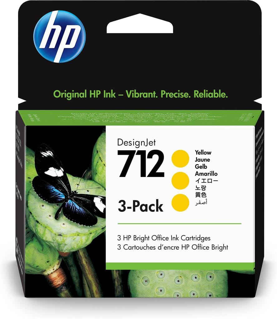 Cartuș HP 712 Yellow DesignJet Tri-Pack 29 ml 3ED79A