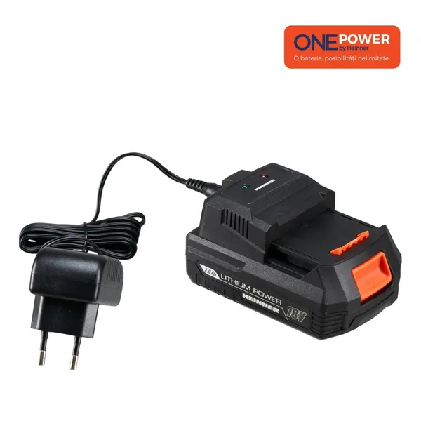 Pachet Acumulator și Încărcător HEINNER ONE POWER 2.0Ah
