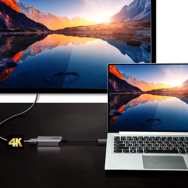 Cablu Video ATEN UC3008A1-AT USB Type-C la HDMI 4K DCI - imagine 4