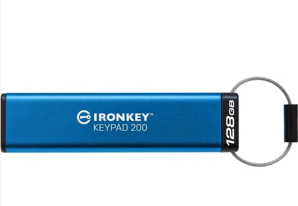 Memorie USB KINGSTON IronKey Keypad 200 128GB AES-256 - imagine 2