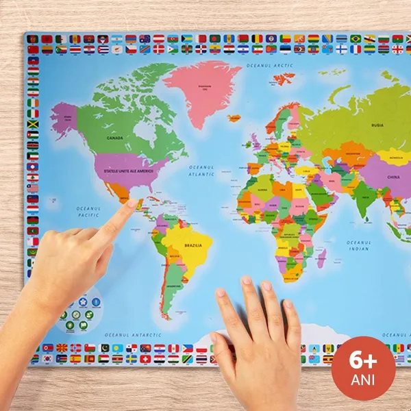 Hartă Interactivă MOMKI MyMap Bilingvă cu Creion - imagine 2