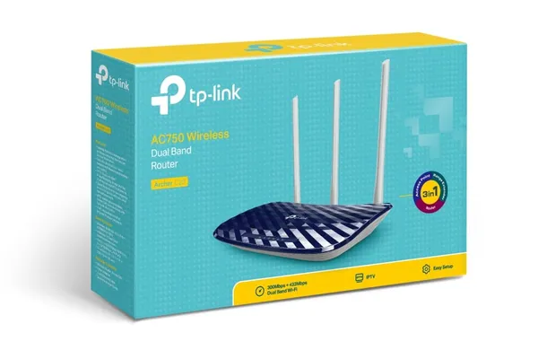 Router Wireless TP-LINK Archer C20 AC750 WiFi 5 Dual-Band - imagine 4