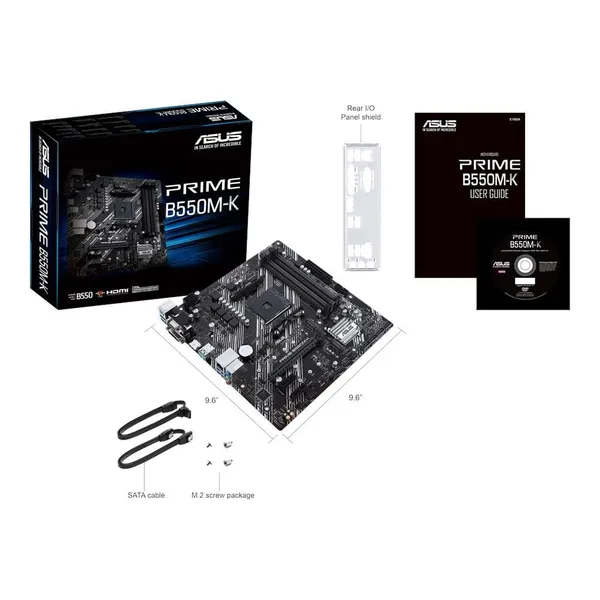 Placă de bază ASUS PRIME B550M-K AMD B550 Socket AM4 DDR4 mATX - imagine 3