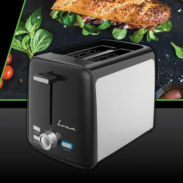 Prăjitor de pâine FRAM FTP-8007SSBK 800W Negru