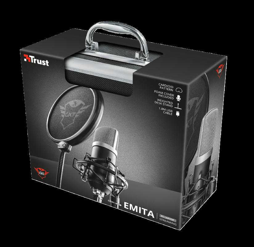 Microfon TRUST GXT 252 Emita Streaming USB Negru - imagine 10