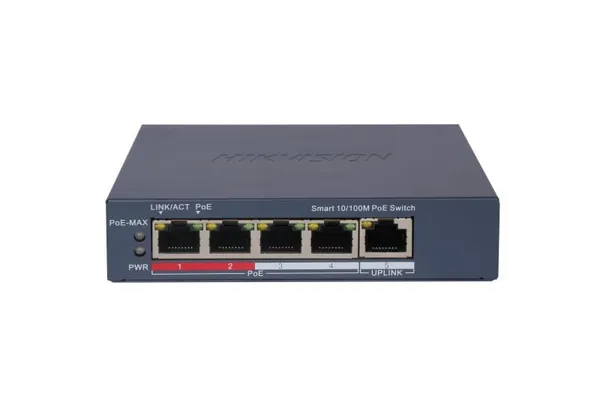 Switch HIKVISION DS-3E1105P-EI 4 Porturi PoE Managed
